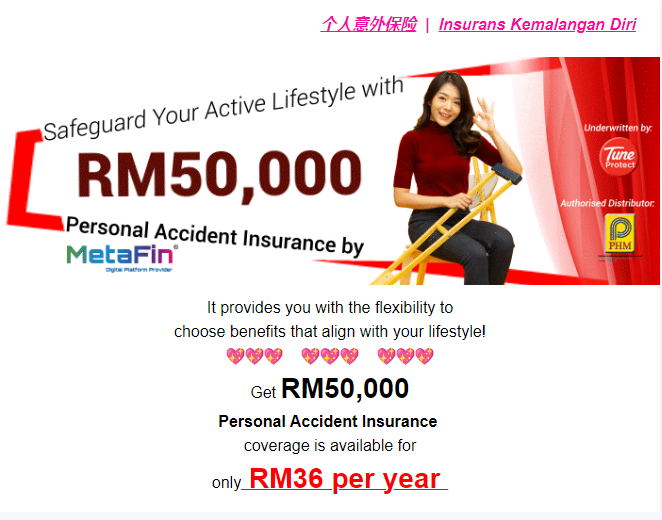 medisavers monthly special, mxm mediSavers Monthly Promotion, Medisavers Personal Accident Insurance
