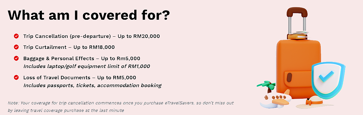 medisavers etravel what am I covered